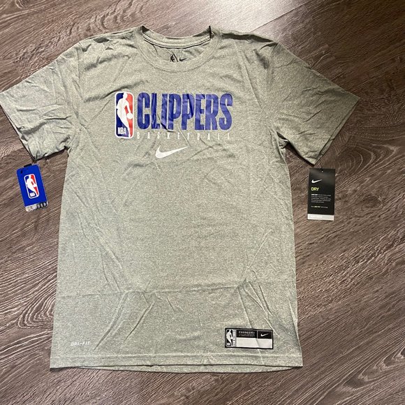 Nike NBA Los Angeles Clippers Team Issued Practice Warm-Up Shirt AT0686-063 - Picture 7 of 12